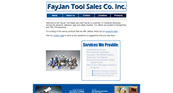 Desktop Screenshot of fayjantoolsales.com